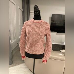 RAG & BONE Red Cheryl extra fine merino wool Crew Neck Sweater Size XS